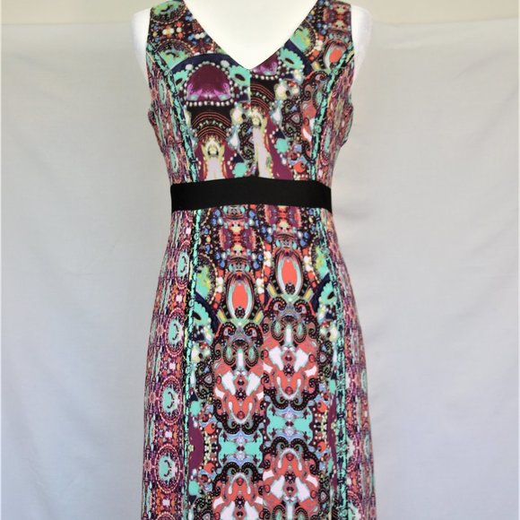 Nicole Miller Dresses & Skirts - Purple, turquoise & pink maxi dress